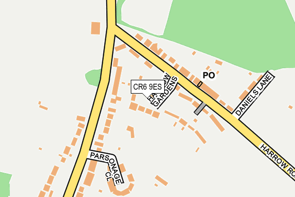 CR6 9ES map - OS OpenMap – Local (Ordnance Survey)