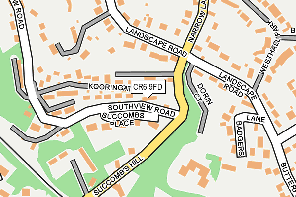 CR6 9FD map - OS OpenMap – Local (Ordnance Survey)