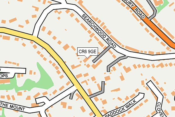 CR6 9GE map - OS OpenMap – Local (Ordnance Survey)