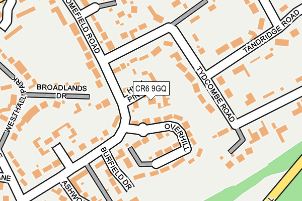 CR6 9GQ map - OS OpenMap – Local (Ordnance Survey)