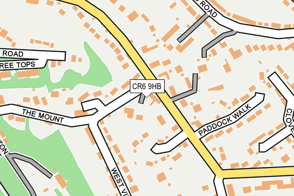 CR6 9HB map - OS OpenMap – Local (Ordnance Survey)