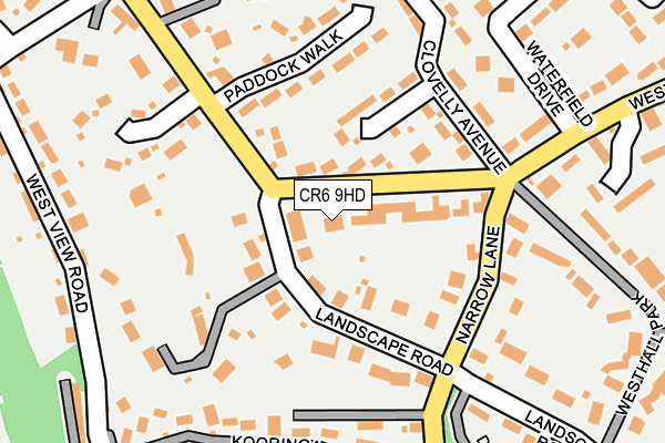 CR6 9HD map - OS OpenMap – Local (Ordnance Survey)