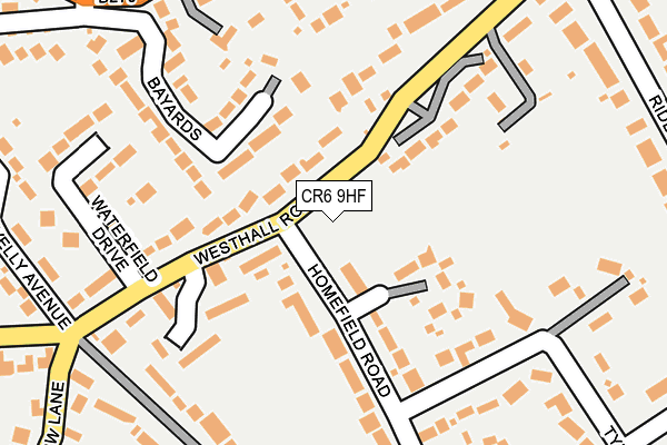 CR6 9HF map - OS OpenMap – Local (Ordnance Survey)