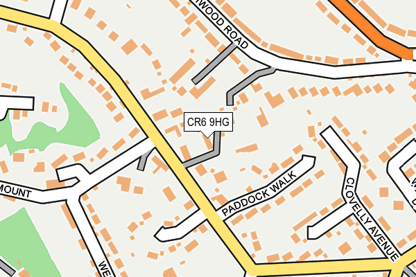 CR6 9HG map - OS OpenMap – Local (Ordnance Survey)