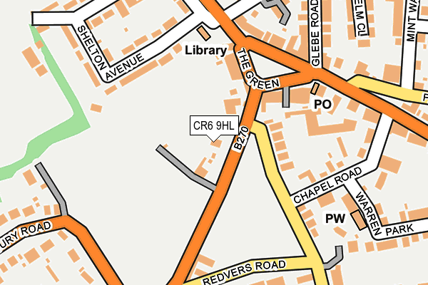 CR6 9HL map - OS OpenMap – Local (Ordnance Survey)