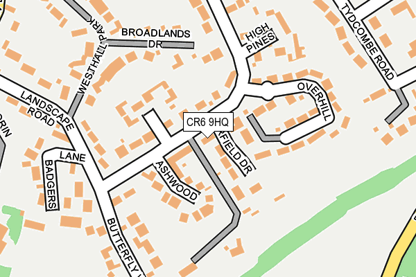 CR6 9HQ map - OS OpenMap – Local (Ordnance Survey)