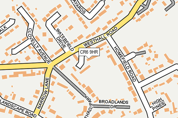 CR6 9HR map - OS OpenMap – Local (Ordnance Survey)