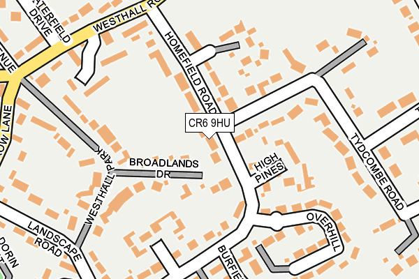 CR6 9HU map - OS OpenMap – Local (Ordnance Survey)