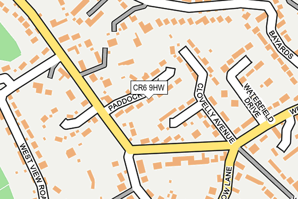 CR6 9HW map - OS OpenMap – Local (Ordnance Survey)