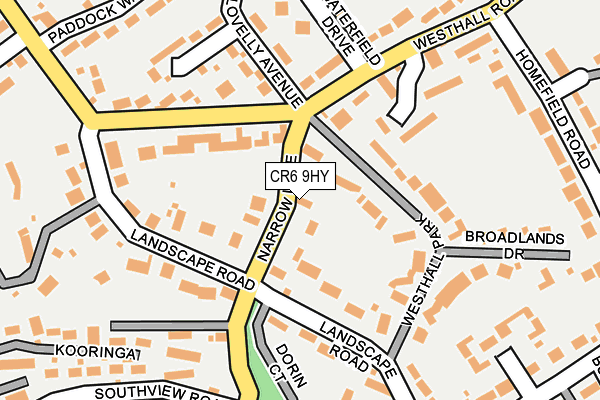 CR6 9HY map - OS OpenMap – Local (Ordnance Survey)