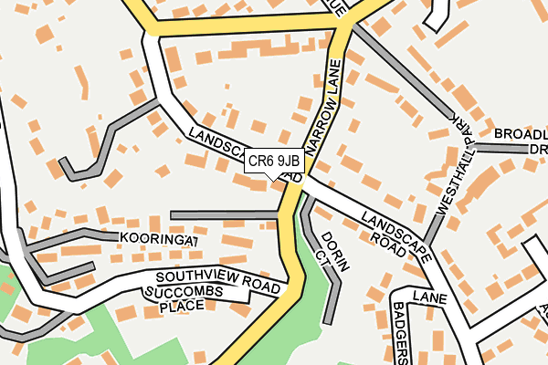 CR6 9JB map - OS OpenMap – Local (Ordnance Survey)