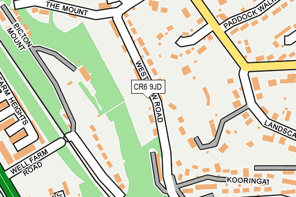 CR6 9JD map - OS OpenMap – Local (Ordnance Survey)