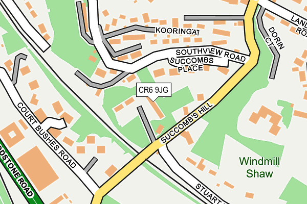 CR6 9JG map - OS OpenMap – Local (Ordnance Survey)