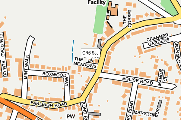 CR6 9JJ map - OS OpenMap – Local (Ordnance Survey)