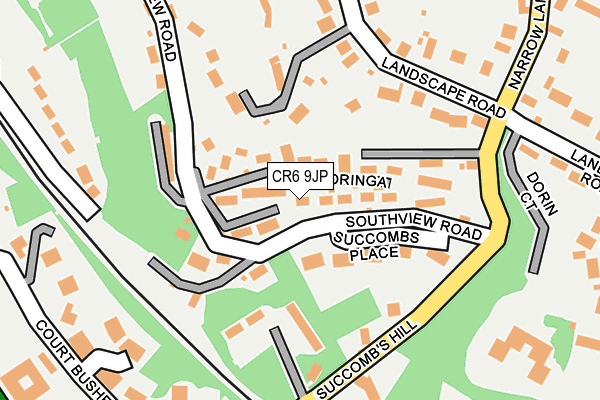 CR6 9JP map - OS OpenMap – Local (Ordnance Survey)