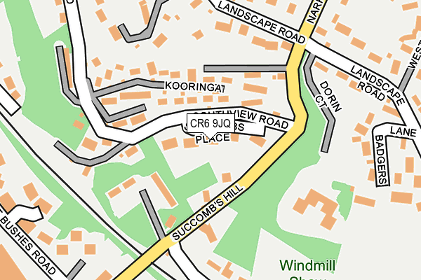 CR6 9JQ map - OS OpenMap – Local (Ordnance Survey)
