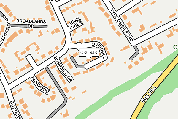 CR6 9JR map - OS OpenMap – Local (Ordnance Survey)