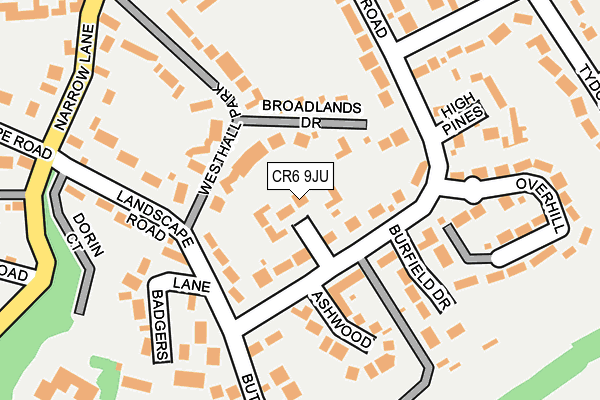 CR6 9JU map - OS OpenMap – Local (Ordnance Survey)