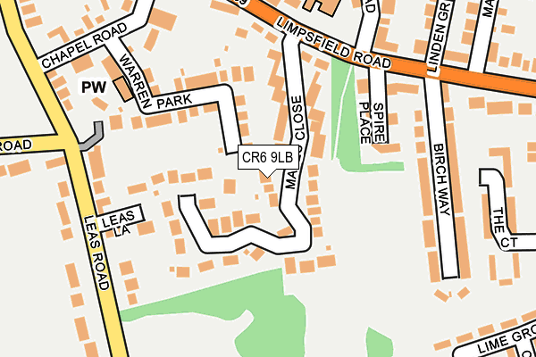 CR6 9LB map - OS OpenMap – Local (Ordnance Survey)