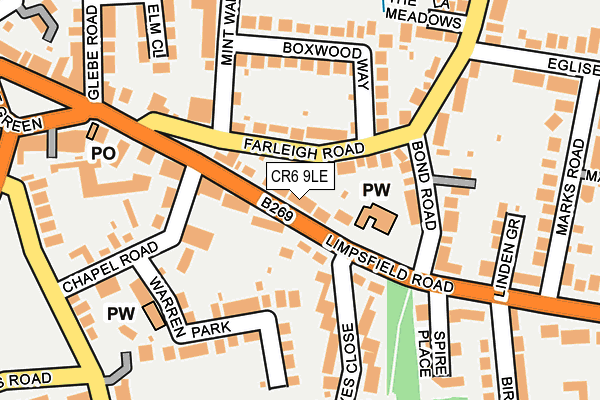 CR6 9LE map - OS OpenMap – Local (Ordnance Survey)