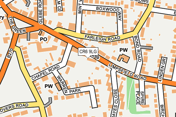 CR6 9LG map - OS OpenMap – Local (Ordnance Survey)