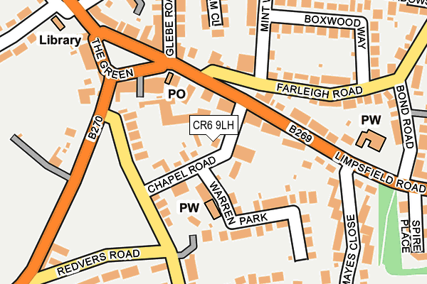 CR6 9LH map - OS OpenMap – Local (Ordnance Survey)