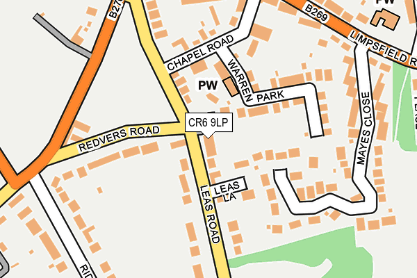 CR6 9LP map - OS OpenMap – Local (Ordnance Survey)
