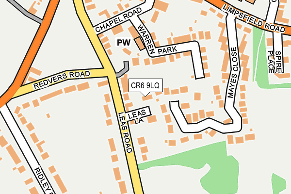 CR6 9LQ map - OS OpenMap – Local (Ordnance Survey)