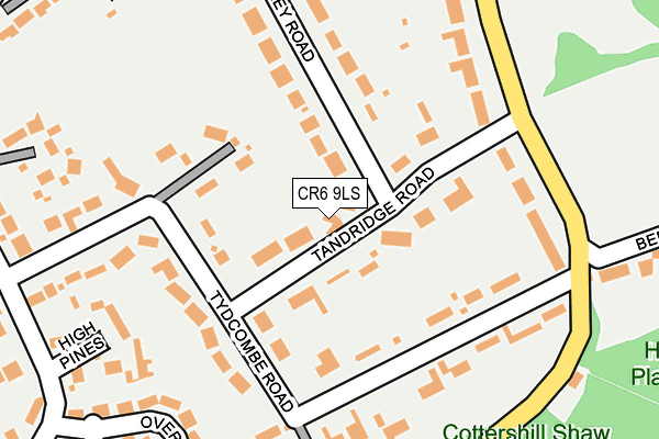 CR6 9LS map - OS OpenMap – Local (Ordnance Survey)