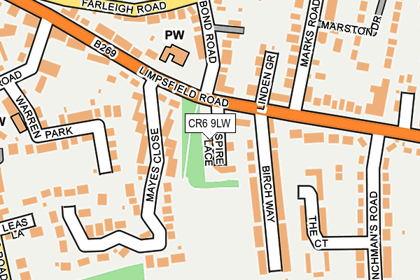 CR6 9LW map - OS OpenMap – Local (Ordnance Survey)