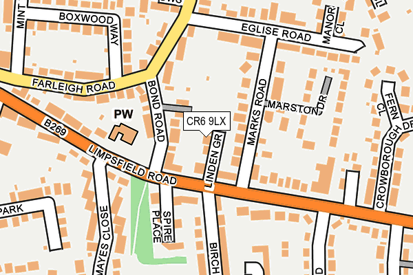 CR6 9LX map - OS OpenMap – Local (Ordnance Survey)