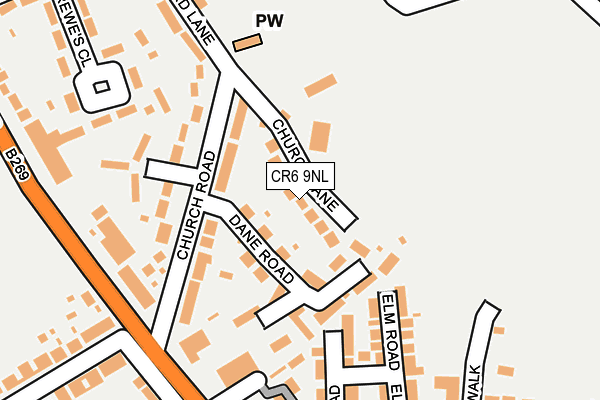CR6 9NL map - OS OpenMap – Local (Ordnance Survey)
