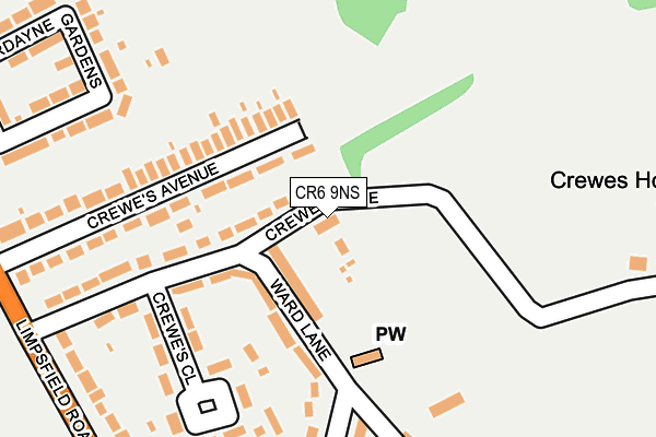 CR6 9NS map - OS OpenMap – Local (Ordnance Survey)