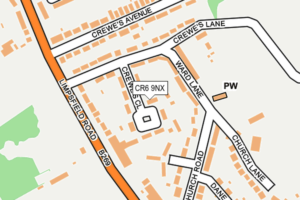 CR6 9NX map - OS OpenMap – Local (Ordnance Survey)