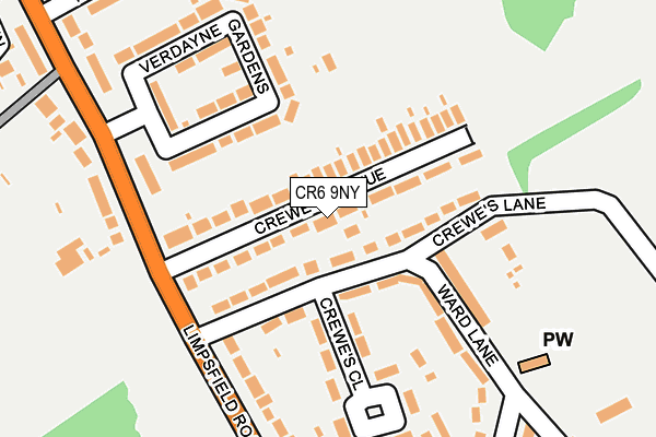 CR6 9NY map - OS OpenMap – Local (Ordnance Survey)