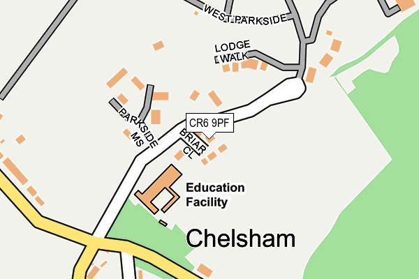 CR6 9PF map - OS OpenMap – Local (Ordnance Survey)