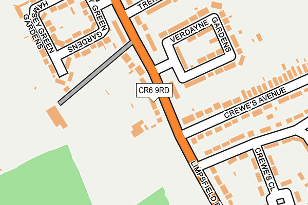CR6 9RD map - OS OpenMap – Local (Ordnance Survey)
