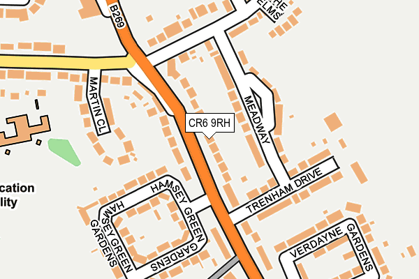 CR6 9RH map - OS OpenMap – Local (Ordnance Survey)
