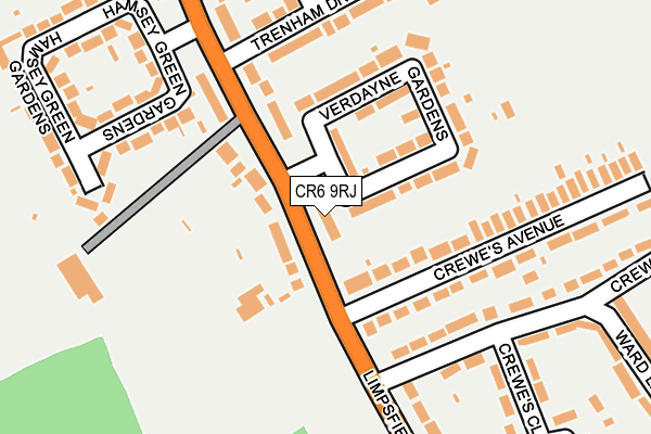 CR6 9RJ map - OS OpenMap – Local (Ordnance Survey)