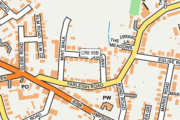 CR6 9SB map - OS OpenMap – Local (Ordnance Survey)