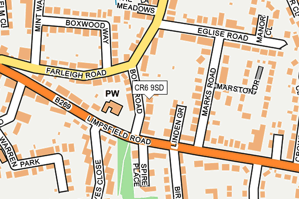 CR6 9SD map - OS OpenMap – Local (Ordnance Survey)