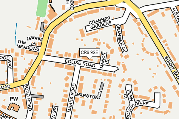 CR6 9SE map - OS OpenMap – Local (Ordnance Survey)