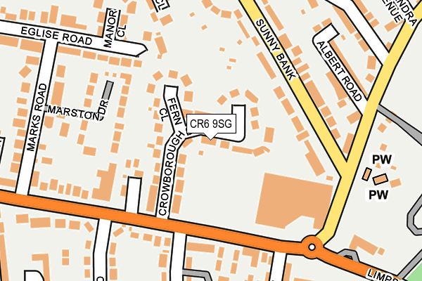 CR6 9SG map - OS OpenMap – Local (Ordnance Survey)