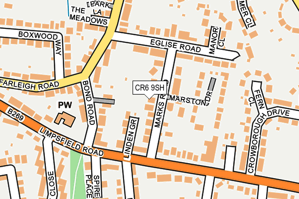 CR6 9SH map - OS OpenMap – Local (Ordnance Survey)