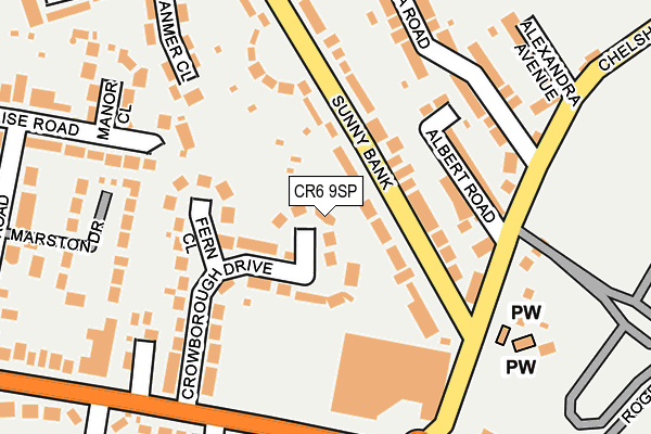 CR6 9SP map - OS OpenMap – Local (Ordnance Survey)