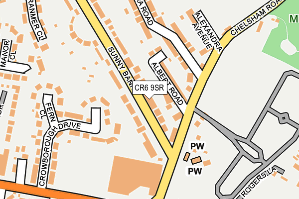 CR6 9SR map - OS OpenMap – Local (Ordnance Survey)