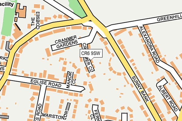 CR6 9SW map - OS OpenMap – Local (Ordnance Survey)