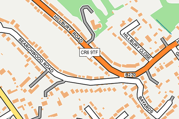 CR6 9TF map - OS OpenMap – Local (Ordnance Survey)