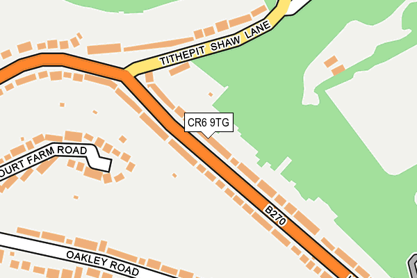 CR6 9TG map - OS OpenMap – Local (Ordnance Survey)