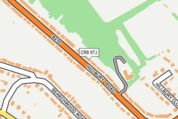 CR6 9TJ map - OS OpenMap – Local (Ordnance Survey)